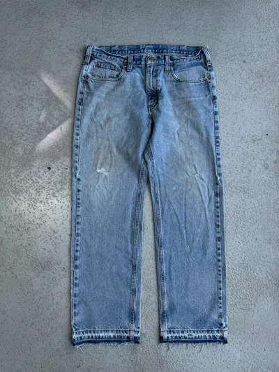 Pre-owned Carhartt X Jnco 36/30 Crazy Distressed Reworked Y2k Carhartt Blue Pants