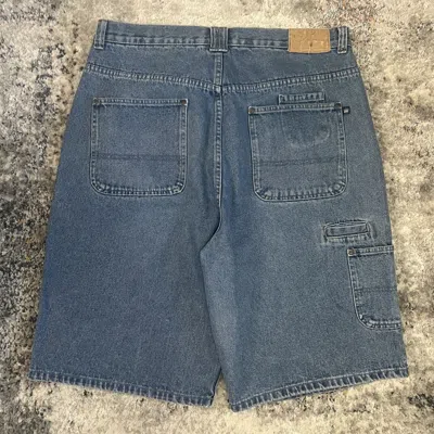 Pre-owned Carhartt X Jnco Crazy Vintage Y2k Jnco Carhartt Carpenter Style Baggy Short In Blue