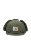 Carhartt X Oltera Fur Earflaps Logo Patch Hat In Green