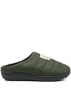 Carhartt X Subu Slipper Mit Logo-motiv In Green