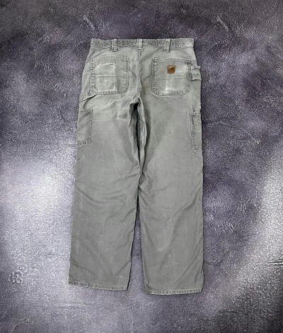Pre-owned Carhartt X Vintage 90's Carhartt Faded Grey Y2k Work Baggy Pants