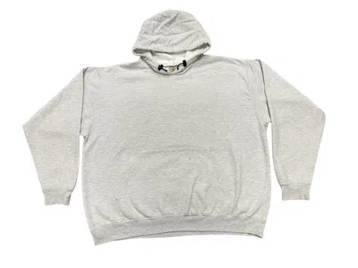Pre-owned Carhartt X Vintage 90's Carhartt Pullover Hoodie Embroidered Logo In Gray