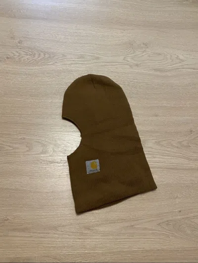 Pre-owned Carhartt X Vintage 90's Carhartt Thinsulate Flex Winter Face Mask In Brown