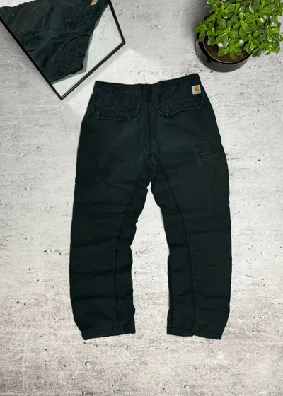 Pre-owned Carhartt X Vintage 90's Carhartt Vintage Relaxed Fit Joggers Baggy Pants Y2k In Black