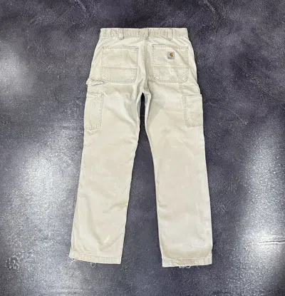 Pre-owned Carhartt X Vintage 90's Carhartt Y2k Beige Work Baggy Pants