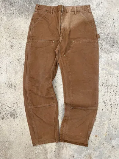 Pre-owned Carhartt X Vintage 90's Faded Carhartt Double Knee Pants In Mix