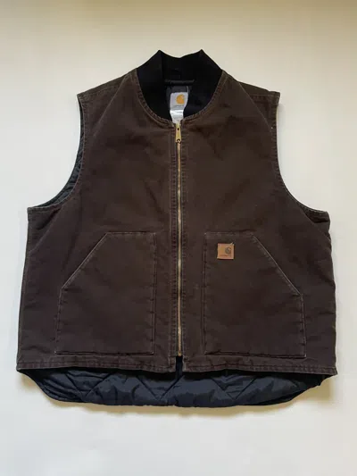 Pre-owned Carhartt X Vintage Brown Carhartt Vest