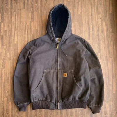 Pre-owned Carhartt X Vintage Carhartt Active Brown Jacket Detroit Style