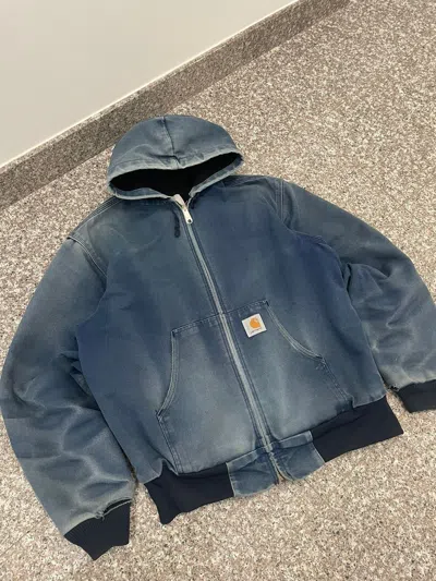 Pre-owned Carhartt X Vintage Carhartt Active Jacket In Blue