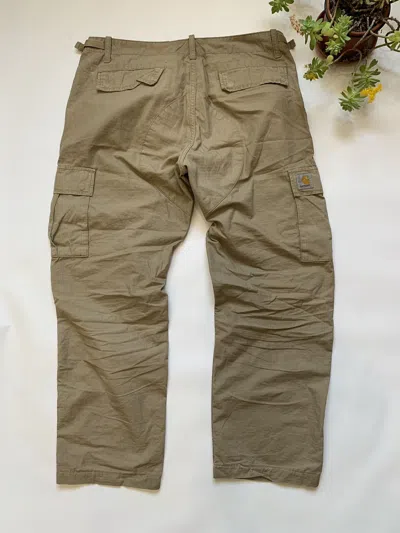 Pre-owned Carhartt X Vintage Carhartt Cargo Parachute Multipocket Pants Olive