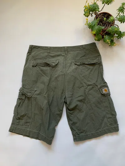 Pre-owned Carhartt X Vintage Carhartt Cargo Shorts In Green