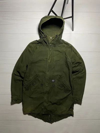 Pre-owned Carhartt X Vintage Carhartt Detroit Faded Distressed Parka Jacket Y2k In Brown