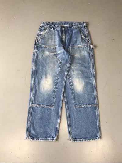 Pre-owned Carhartt X Vintage Carhartt Double Knee Denim In Blue