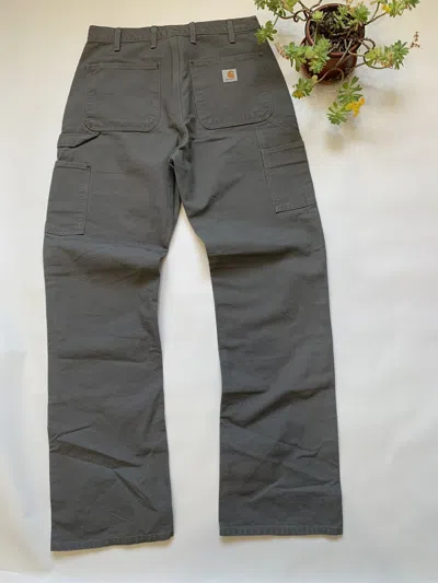 Pre-owned Carhartt X Vintage Carhartt Double Knee Grey Denim Pants Jeans