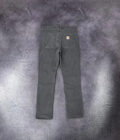 Pre-owned Carhartt X Vintage Carhartt Faded Grey Single Knee Baggy Y2k Work Pants