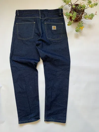 Pre-owned Carhartt X Vintage Carhartt Mom Dark Blue Denim Pants Jeans