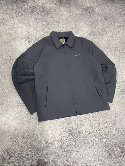 Pre-owned Carhartt X Vintage Carhartt Nylon Small Logo Jacket In Grey