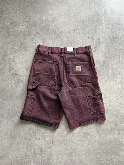 Pre-owned Carhartt X Vintage Carhartt Single Knee Short In Black Pink