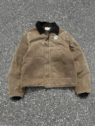 Pre-owned Carhartt X Vintage Crazy Vintage 90's Carhartt Detroit Style Faded Brown J22cht