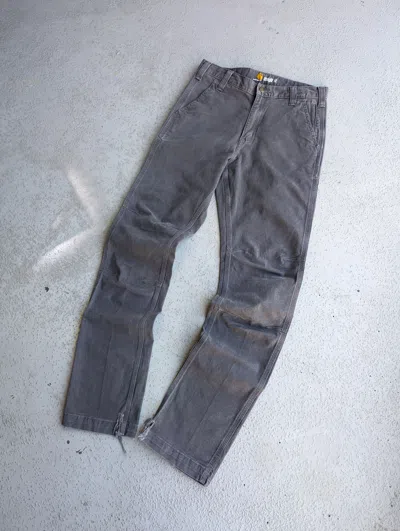 Pre-owned Carhartt X Vintage Crazy Vintage Y2k Carhartt Workwear Pants 31/34 In Grey