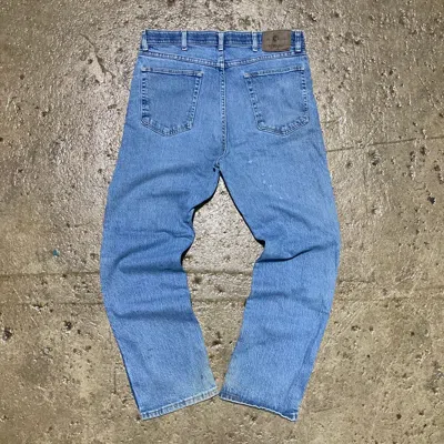 Pre-owned Carhartt X Vintage Crazy Vintage Y2k Carhartt Wrangler Light Wash Jeans In Blue