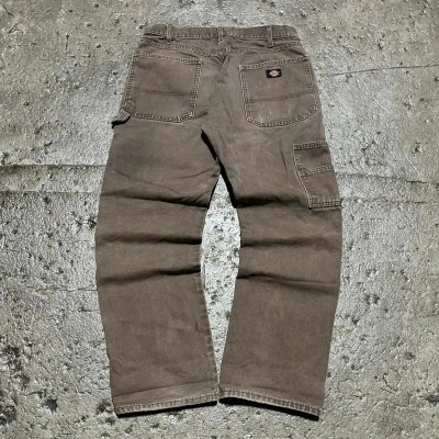 Pre-owned Carhartt X Vintage Crazy Vintage Y2k Dickies Carpenter Pants Workwear Skater In Brown