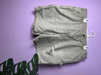 Pre-owned Carhartt X Vintage Distressed Vintage Carhartt Short Pants In Cream