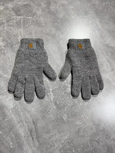 Pre-owned Carhartt X Vintage Gloves Carhartt Thinsulate Y2k Style In Grey
