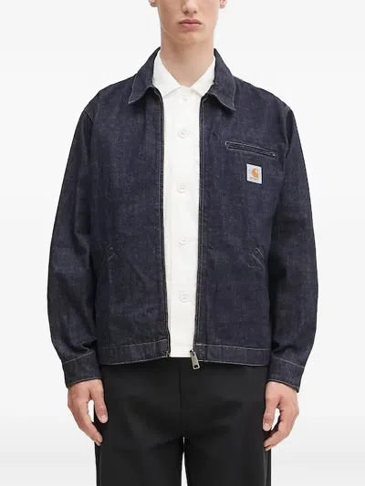 Carhartt Zip-fastening Denim Jacket In Blue