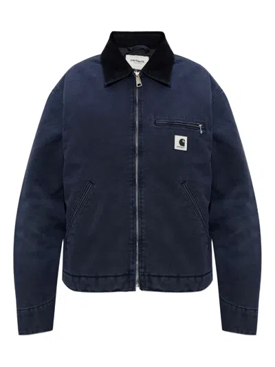 CARHARTT ZIP-FASTENING LOGO-PATCH JACKET