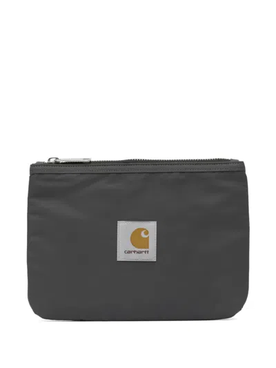 Carhartt Zip Logo Wallet In Black
