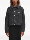 Carhartt Zip-pocket Denim Jacket In Blue