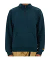 Carhartt Chase Cotton Blend Hoodie In Black