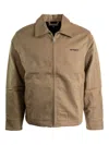 Carhartt Zip-up Cotton Jacket In Neutral