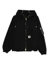 Carhartt Zip-up Hooded Jacket In Black