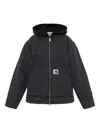 Carhartt Zip-up Hooded Jacket In Black