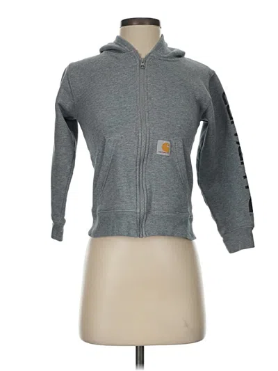Pre-owned Carhartt Zip Up Hoodie In Gray
