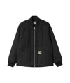 Carhartt Ribbed Cuffs Long Sleeves Blazer Jacket In Black