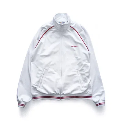 Pre-owned Carhartt Zip Up Track Jacket In Red