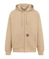 Carhartt Zippered Hoodie In Nude