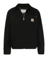 Carhartt Structured Collared Front Pocket Long Sleeve Jacket In Black