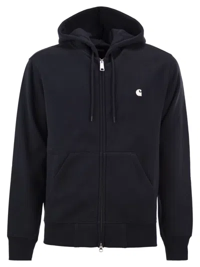Carhartt Zip-up Hooded Sweatshirt In Blue