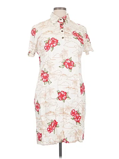Pre-owned Caribbean Joe Casual Dress In Ivory