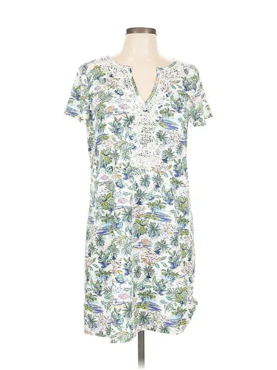 Pre-owned Caribbean Joe Casual Dress In White