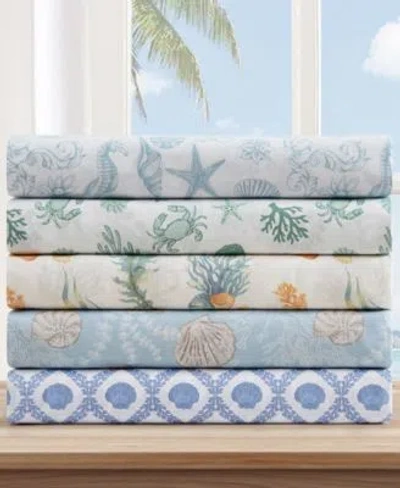 Caribbean Joe Coastal Pattern 4 Piece Sheet Sets In Multi