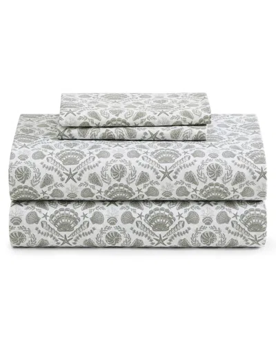 Caribbean Joe Cooling 6-pc. Sheet Set, Full In Damask Shells