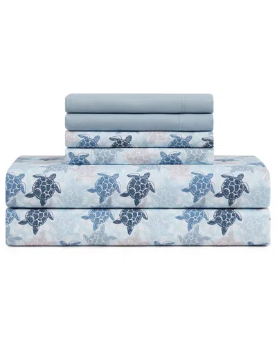 Caribbean Joe Cooling 6-pc. Sheet Set, Full In Blue