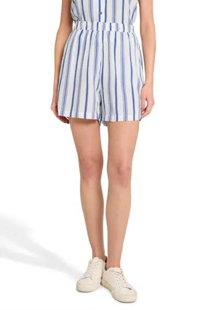 Caribbean Joe Crinkle Cabana Shorts In Blue