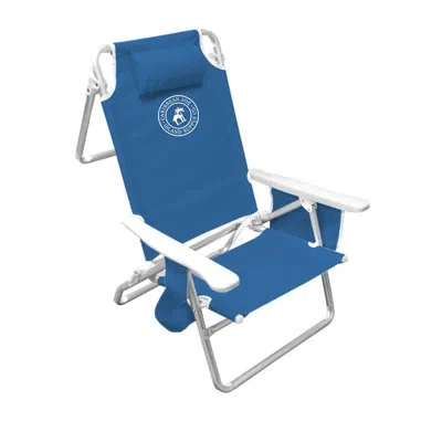 Caribbean Joe Deluxe Reclining Beach Chair In Blue