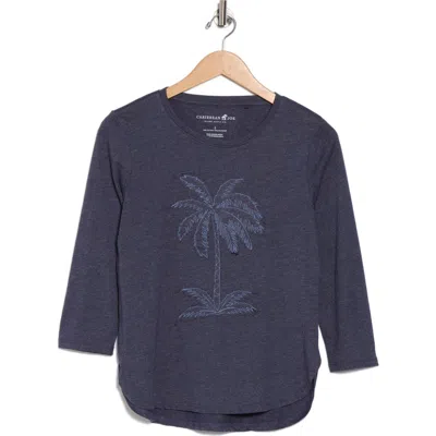 Caribbean Joe Graphic Cotton Blend T-shirt